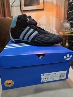 adidas Black & Teal Adiracer Hi Mercedes AMG Petronas Shoes